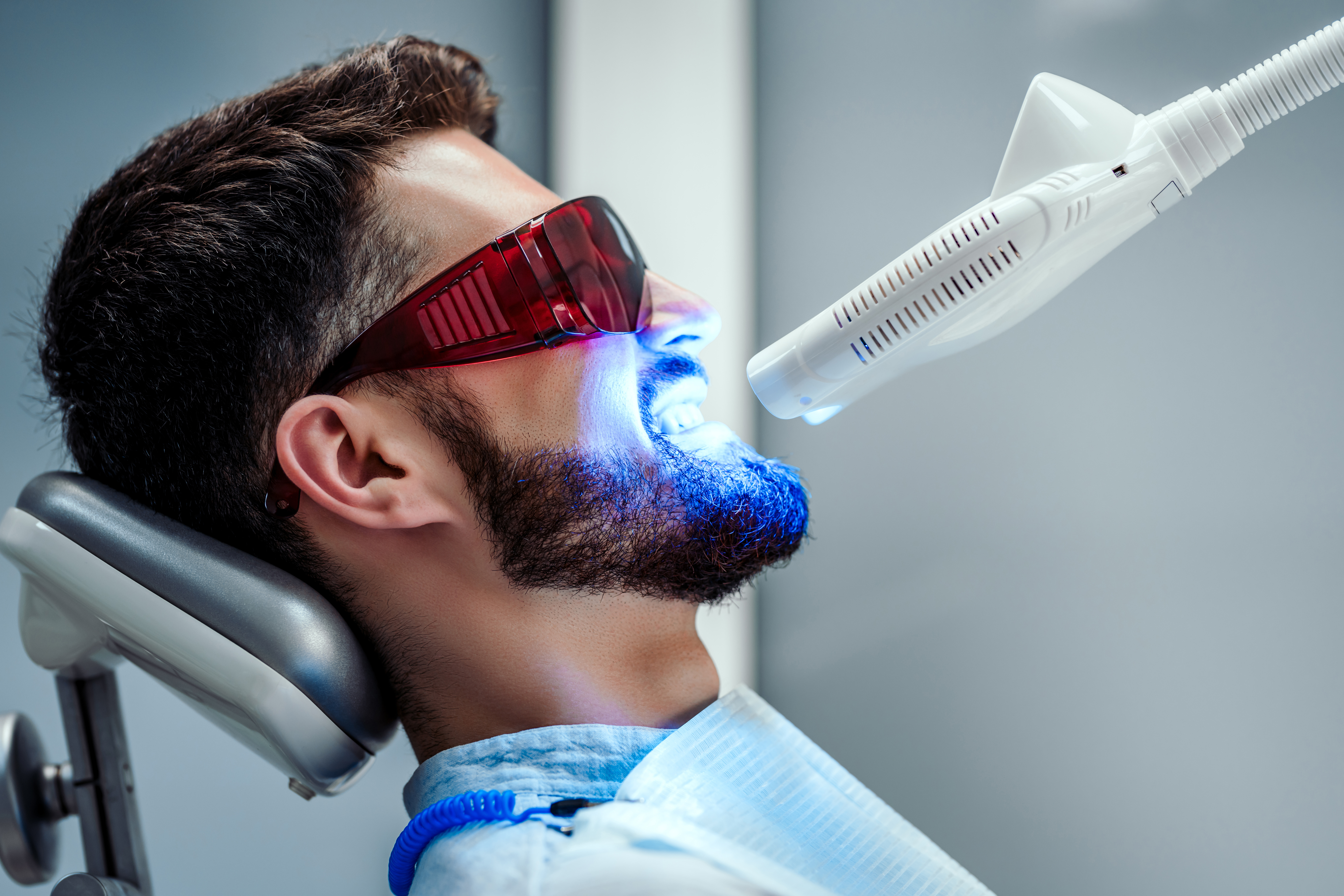 Patient discussing dental payment and care options