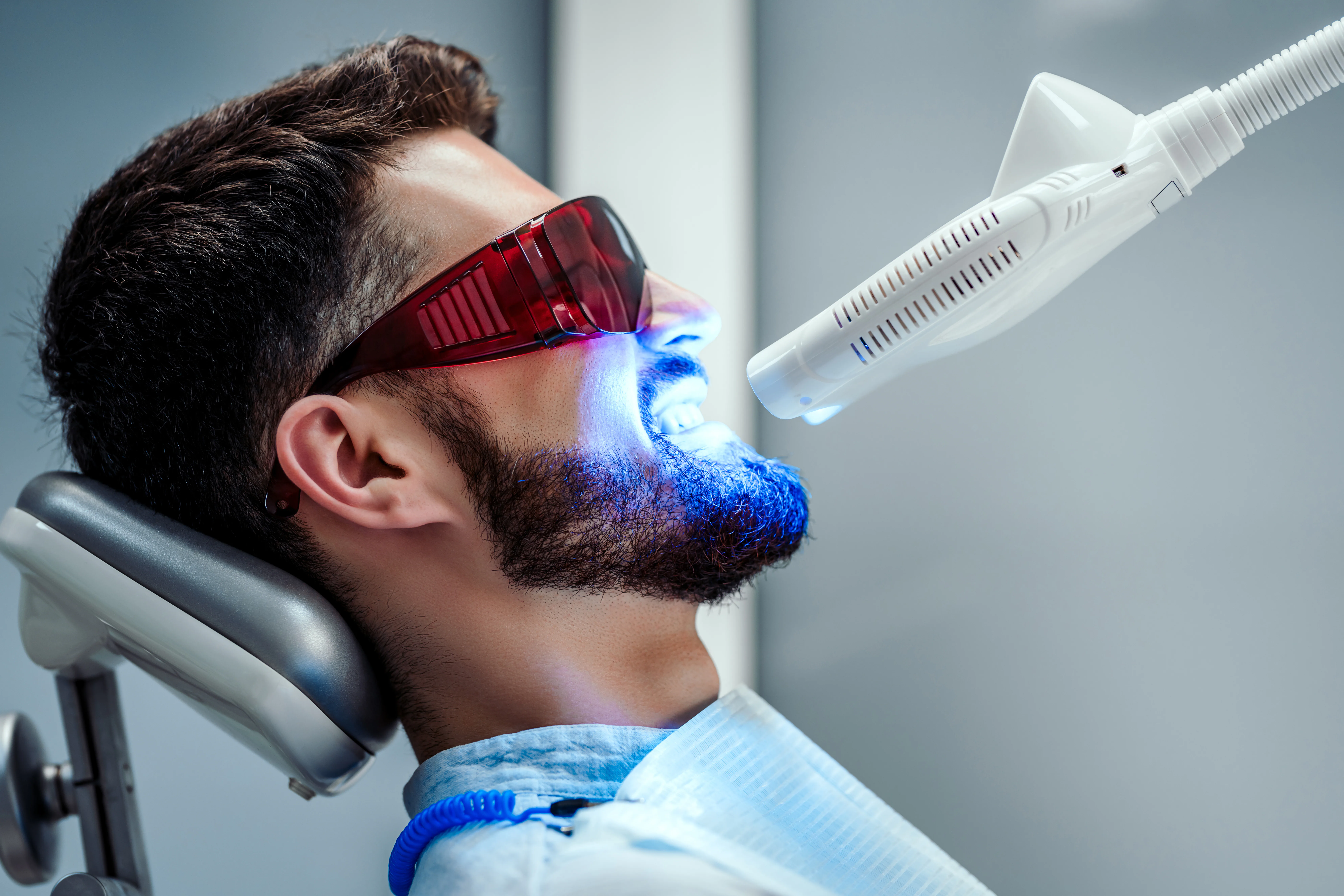 Patient discussing dental payment and care options